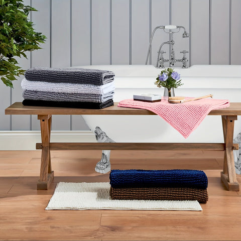 Ultra-weiche Chenille-Badematte – Perfekt für Badezimmer oder Eingangsbereich