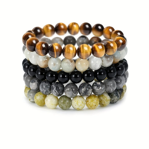 Edelstein Eleganz Armbandenset - Für Natürliche Schönheit