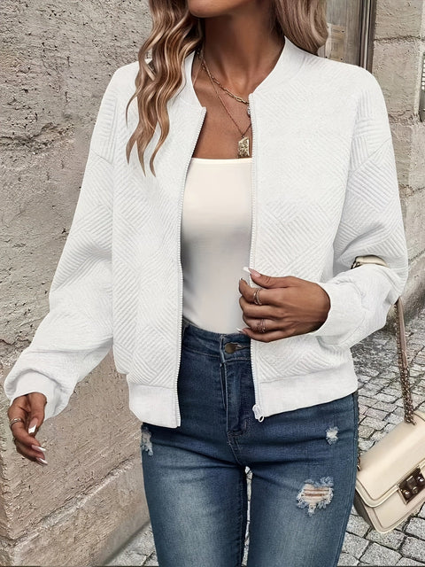 Stylische Woven Bomberjacke - Leicht und Komfortabel für Jeden Anlass