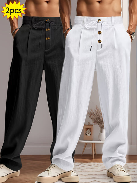 Entspanntes Luxus-Hosen-Set - Komfort und Stil ohne Kompromisse
