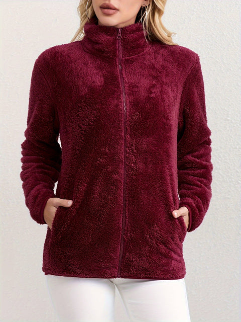 Sanne Teddy Fleece Jacke - Weich und Komfortabel für Kalte Tage
