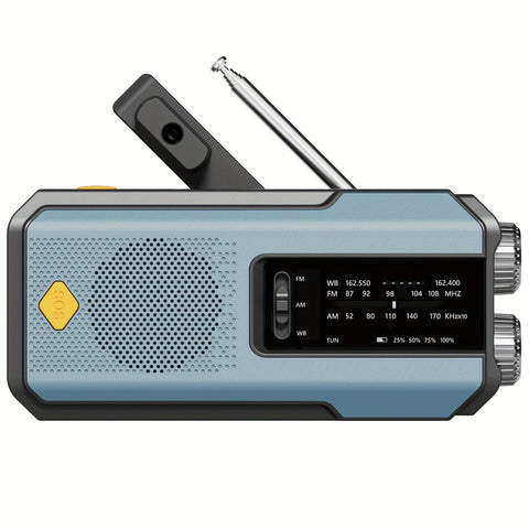 Daykit Tragbares AM/FM Radio – Mit Solarpanel und Taschenlampe