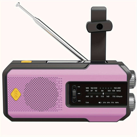 Daykit Tragbares AM/FM Radio – Mit Solarpanel und Taschenlampe