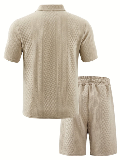 Stilvolles Jacquard Herren Set – Bequem und Trendy