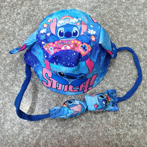 Bewegende Ohren Fischerhut für Kinder – Niedliches Cartoon Stitch Design