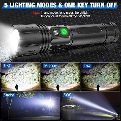 UltraBright Taschenlampe - Leistungsstark und Wiederaufladbar