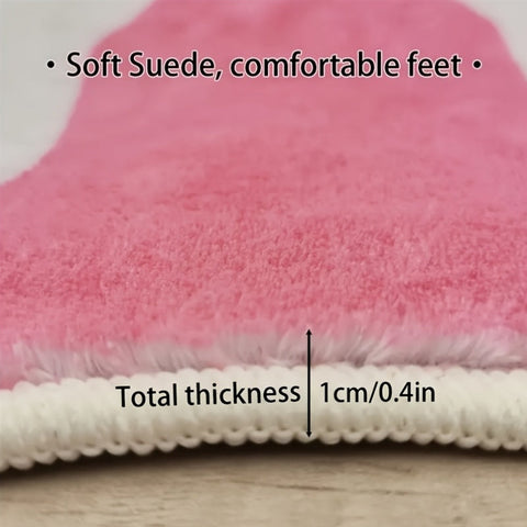 Abstrakte geometrische Badmatte – Absorbierend und weich für Badezimmer oder Küche