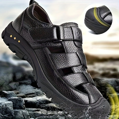 Nachhaltige Herren Outdoor Sandalen – Atmungsaktive Verschluss-Sandalen mit Rutschfester Sohle