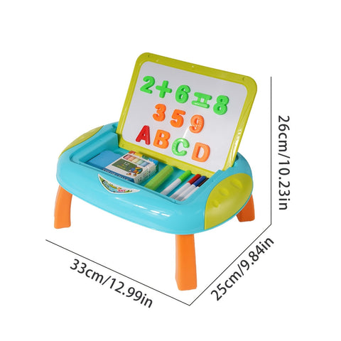 Bildungs- Zeichenbrett für Kinder – Doppelseitig mit Magnetischen Zahlen und Buchstaben für kreatives Lernen