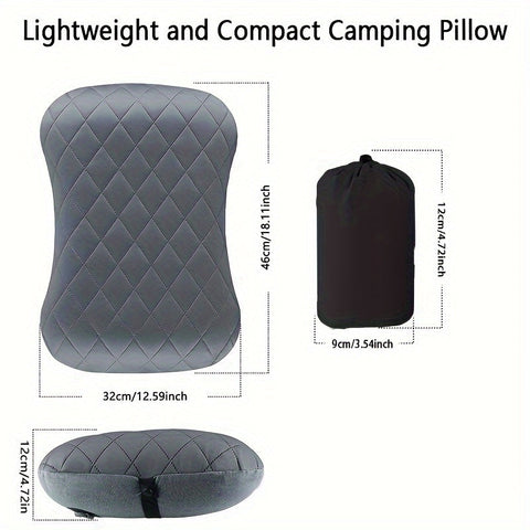 Ergonomisches Aufblasbares Campingkissen – Ideal für Nacken- und Lendenwirbelstütze beim Wandern und Campen