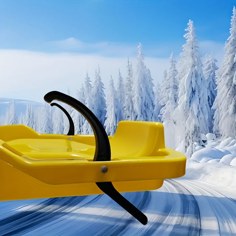 Vielseitiger Schlitten mit Bremse – Perfekt für Schnee, Gras und Eis, inkl. Zugseil
