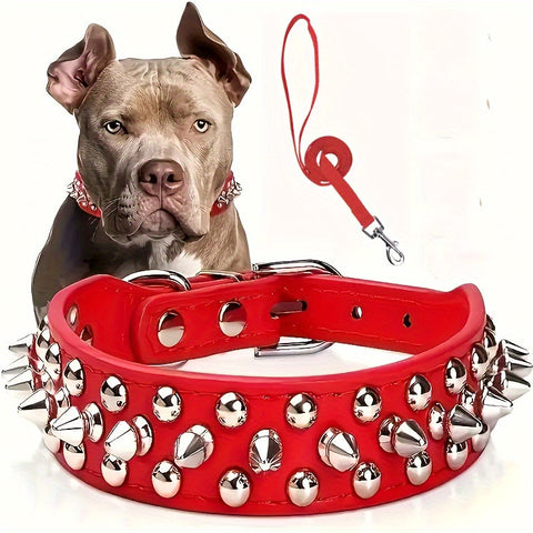 Verstellbarer Stachelhalsband für Hunde - Stark und Sicher für Große Hunde