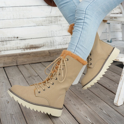 Lieke Winterstiefel mit Schnürsenkeln - Für Stil und Wärme