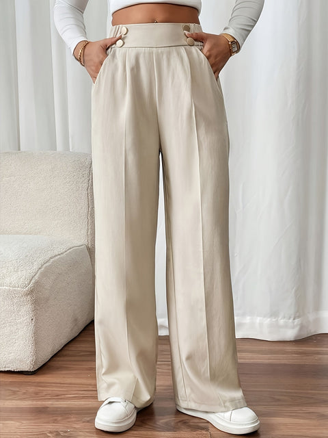 Elegante Hohe Taille Weite Hose – Komfortabel und Stilvoll