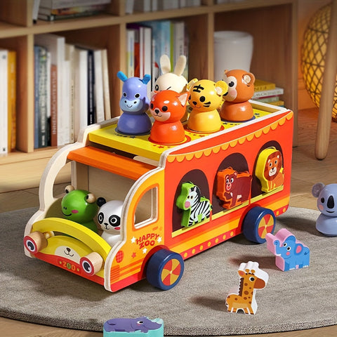 Bildungs-Spielzeug Lastwagen mit Zirkustieren - Für kreatives Spielen und Lernen