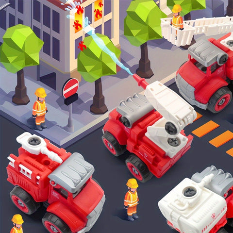 Feuerwehrhelden Baukasten - Baue deine eigenen Feuerwehrfahrzeuge und rette den Tag