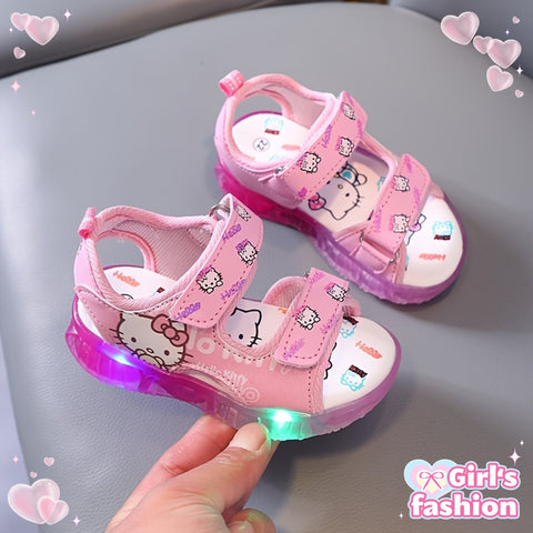 Sanrio Leuchtende Mädchensandalen – Bequeme und Atmungsaktive Sommerschuhe