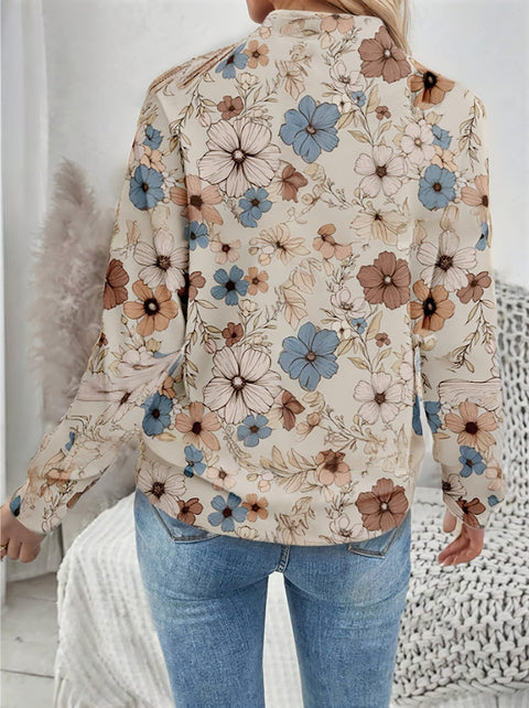 Blumenprint Freizeitjacke für Damen – Leicht und Stilvoll für Frühling und Herbst