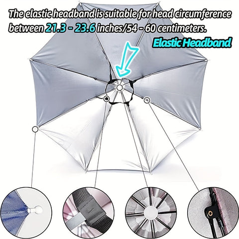 SunShade Regenschirmhut – Leicht, UV-schutz und freihändig