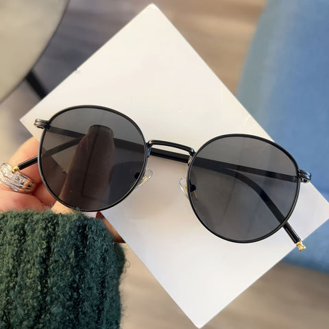 Vintage Runde Sonnenbrille für Damen – Retro-Design aus Metall und Kunststoff für jeden Anlass