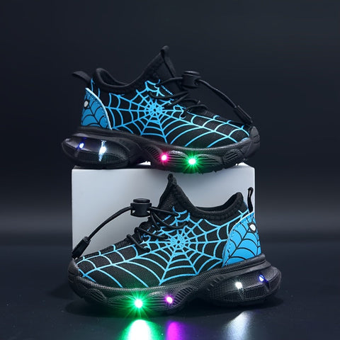 SpinnenWeb LED Sneakers - Strahlende Abenteuer für Kinder