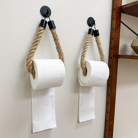Toilettenpapierhalter aus Hanfseil - Für stilvolle Badezimmer