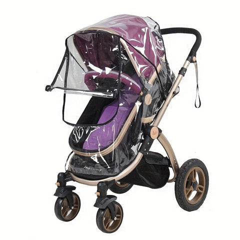Transparente Regenhaube für Kinderwagen - Für wetterfeste Schutz