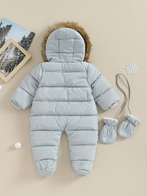 Schneebaby Overall – Warme Winter-Overall mit Kapuze für Draußen