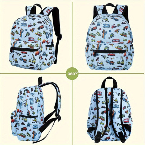 Fröhlicher Auto-Rucksack für Kinder - Für abenteuerliche Schultage