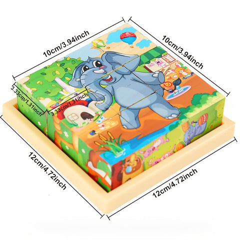 Bunte Blockpuzzle Abenteuer - Pädagogisches Spielzeug für Kinder
