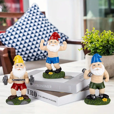 Sportliche Zwerge - Lustige Gartenfiguren für eine Verspielt Atmosphäre