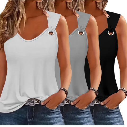 Damen Tanktops 3-Pack – Sommerfest und Locker