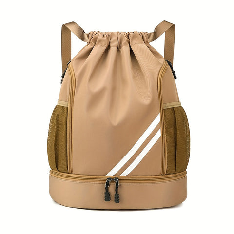Stylische Nylon-Gymtasche mit Kordelzug – Praktisch und Wasserdicht für Sport und Reisen