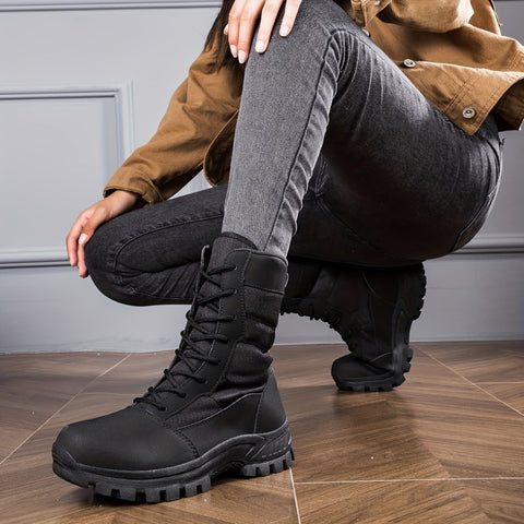 Damen Mid-Calf Wanderschuhe – Rutschfeste Trekkingstiefel mit Bequemer Fütterung