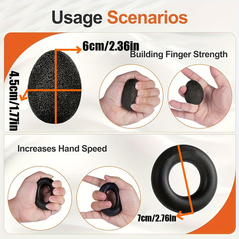 PowerGrip Handtrainer Set – 5-in-1 für Starke Hände und Unterarme