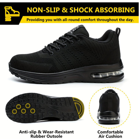 Stahlkappen Sicherheitsarbeits Sneaker für Männer – Atmungsaktiv und Durchstichfest