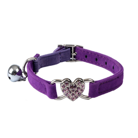 Funkelndes Herz Katzenhalsband – Fügen Sie einen luxuriösen Touch zum Look Ihrer Katze hinzu
