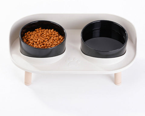 Erhöhte Doppelte Futterschüssel für Haustiere – Komfortables und Gesundes Essen für Katzen und Hunde