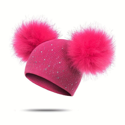 Lily Mädchen Pompon Mütze - Verspielt und Warm für die Wintermonate