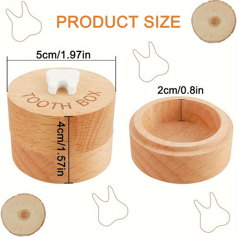 Zahnfee Box für Kinder - Holz Zahnbox als Erinnerung und Souvenir