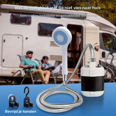 Tragbare Campingdusche – Handheld mit Wasserfiltersystem