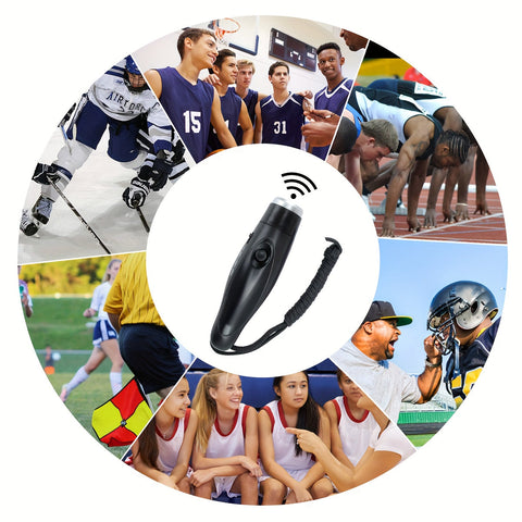 Elektronische Pfeife für Trainer und Schiedsrichter – Handheld-Pfeife mit 3 Tonoptionen und Schnur