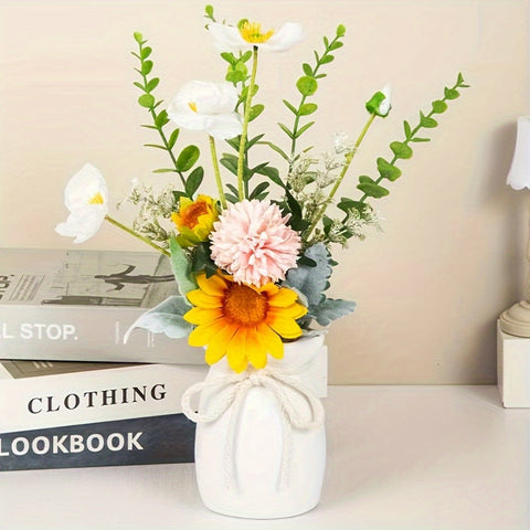 Bohemian Geometrische Dekorative Vase – Ideal für Frühling und Ostern Dekorationen