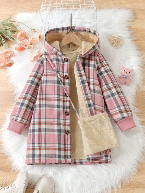 Fleur Fleece Karierte Jacke für Kinder - Warm und Stilvoll für den Winter