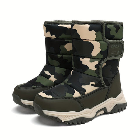 Trendige Camouflage Schneestiefel - Für Abenteurer
