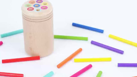 Bunte Balance-Stäbchen – Entwickle Hand-Augen-Koordination und Farben erkennen
