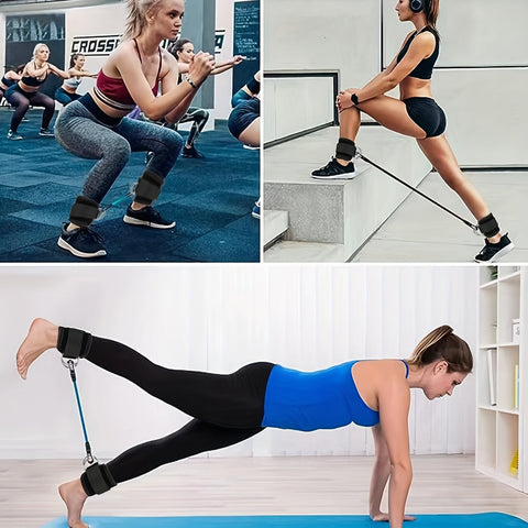 Verstellbare Knöchel-Widerstandsband-Set – Perfekt für Booty- und Beintraining zu Hause