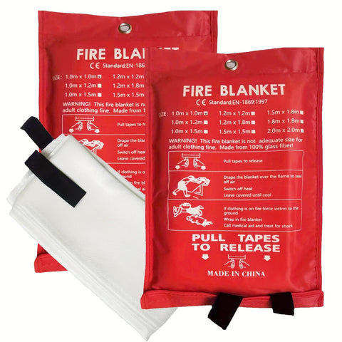 Notfall Branddeken für Haushalte und Unternehmen – Flammhemmendes Branddeken für Küche, Büro und Auto