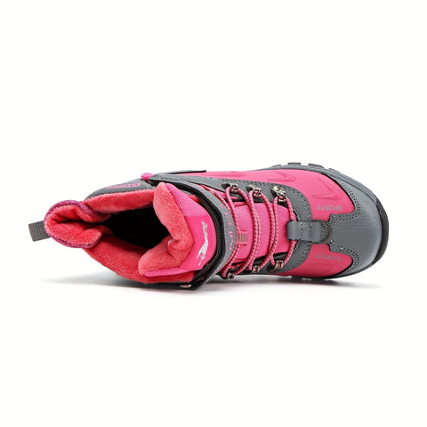 Damen High-Top Schneestiefel – Rutschfeste Wanderschuhe mit Warmfutter