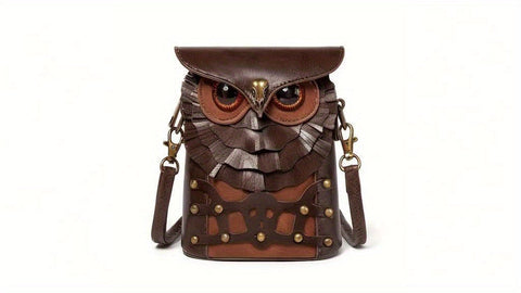Steampunk Eule Mini Umhängetasche – Stylisch und Funktional